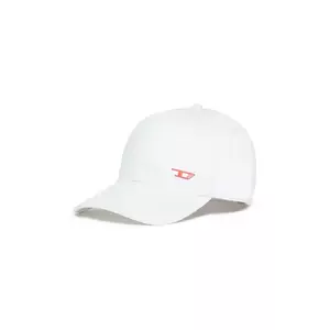 Diesel șapcă din bumbac pentru copii FENSID HAT culoarea alb, neted, J02127 imagine