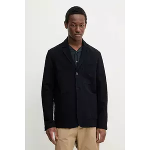 BARENA VENEZIA blazer din amestec de in Camicia Mola barbati, culoarea albastru marin, OSU5067.2768 imagine