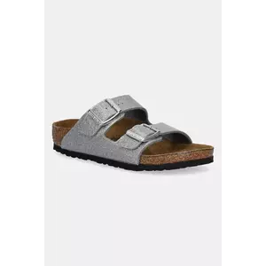 Birkenstock slapi copii Arizona culoarea argintiu, 1029468 imagine