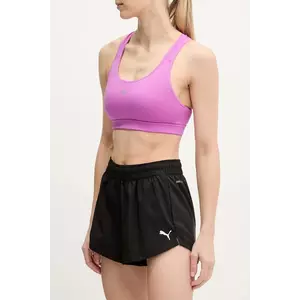 Puma pantaloni scurți de antrenament Train All Day Essentials culoarea negru, neted, high waist, 525903 imagine