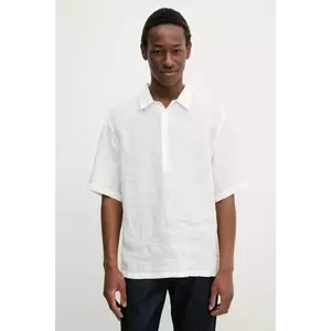 BARENA VENEZIA polo din in Camicia Mola barbati, culoarea alb, neted, CAU5072.3007 imagine