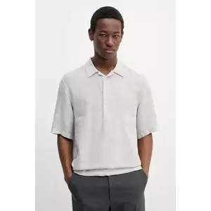 BARENA VENEZIA polo din in Camicia Mola barbati, culoarea gri, neted, CAU5072.3007 imagine