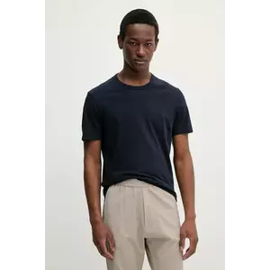 FROM FUTURE tricou reversibil din bumbac barbati, culoarea albastru marin, neted, MTS00225 imagine