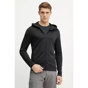 Peak Performance hanorac Rider culoarea negru, cu glugă, neted, G79554 imagine