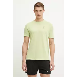 Compressport tricou Podium barbati, culoarea verde, cu imprimeu, ATSM554 imagine