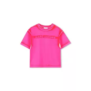 Marc Jacobs tricou de bumbac pentru copii culoarea roz, cu imprimeu, W60446 imagine
