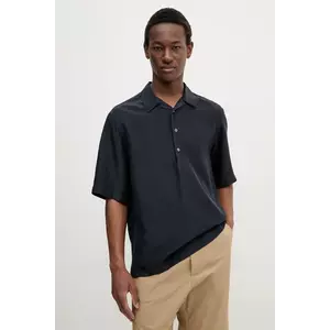 BARENA VENEZIA Camicia Mola barbati, culoarea albastru marin, neted, CAU5072.4134 imagine