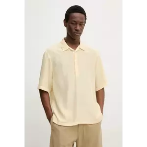 BARENA VENEZIA Camicia Mola barbati, culoarea galben, neted, CAU5072.4134 imagine