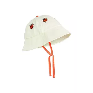 Mini Rodini pălărie din bumbac pentru copii Ladybug culoarea bej, bumbac, 2526510211 imagine