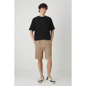 Medicine pantaloni scurti din bumbac barbati, culoarea bej imagine