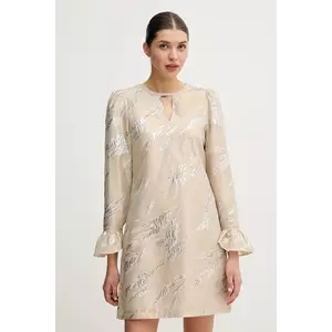 Bruuns Bazaar rochie culoarea bej, mini, dreaptă imagine