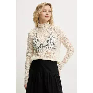 A.L.C. bluză Indy femei, culoarea bej, cu imprimeu, 5TOPS01793 imagine