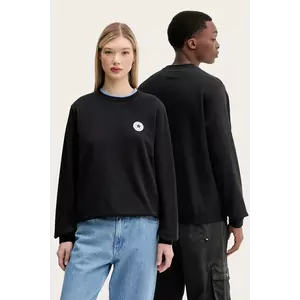 Converse bluză culoarea negru, cu imprimeu, 10027001-A01 imagine