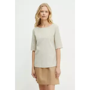 MM bluză femei, culoarea bej, uni, 2516941028600 imagine