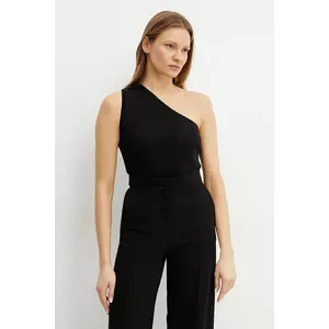 MM bluză femei, culoarea negru, uni, 2516361028600 imagine