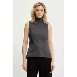 Remain bluză femei, culoarea gri, uni, 502555847 imagine