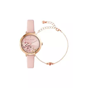 Ted Baker ceas și brățară femei, culoarea roz, BKG028100 imagine