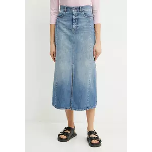 Weekend Max Mara fustă din bumbac denim midi, drept, 2515101061600 imagine