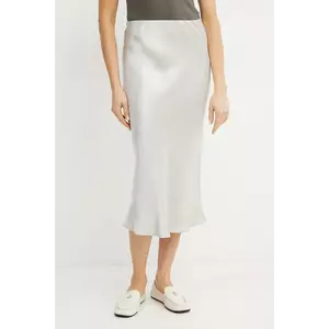 MM fustă culoarea gri, midi, creion, 2516101017600 imagine