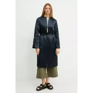 MM palton din lână culoarea bleumarin, de tranzitie, 2516491017600 imagine