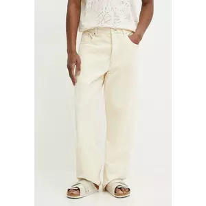 Sunflower pantaloni de catifea cord culoarea bej, drept, 5104 imagine