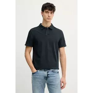 Joop! polo de bumbac bărbați, culoarea bleumarin, uni, 30045558 imagine