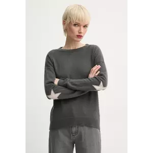 ZADIG&VOLTAIRE pulover de casmir femei, culoarea gri, light, KWSW00064 imagine