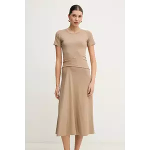 Marella rochie NOROIS culoarea verde, maxi, evazată, 2513621025200 imagine