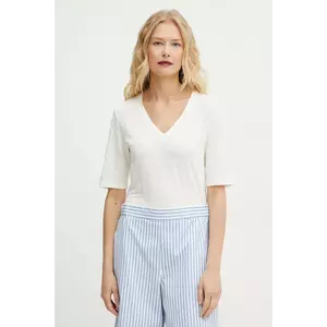 Weekend Max Mara tricou de in femei, culoarea alb, 2515941012600 imagine