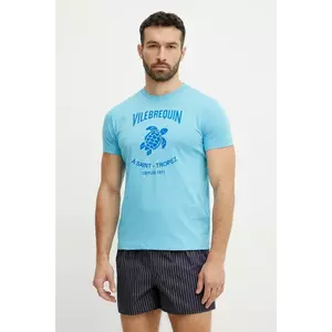 Vilebrequin tricou din bumbac PORTISOL bărbați, cu imprimeu, PTSC9018 imagine