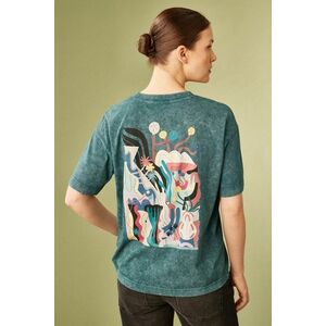 Medicine tricou din bumbac culoarea verde imagine