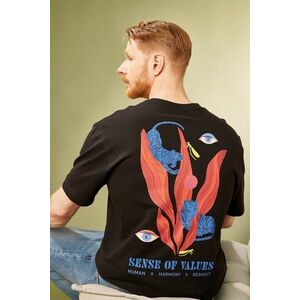 Medicine tricou din bumbac culoarea negru, cu imprimeu imagine