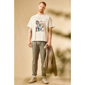 Medicine tricou din bumbac culoarea gri, cu imprimeu imagine