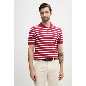 Pepe Jeans polo de bumbac BARRET bărbați, culoarea roșu, cu imprimeu, PM542241 imagine