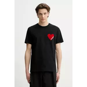 FROM FUTURE tricou din bumbac barbati, culoarea negru, cu imprimeu, MTS00830 imagine