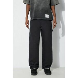 Stan Ray pantaloni de bumbac Og Painter culoarea negru, cu fason cargo, 1130 imagine