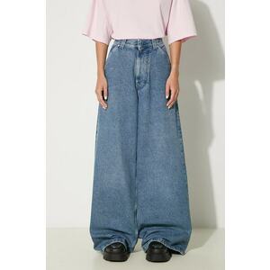 AMBUSH jeansi Denim Baggy Pants femei high waist, BWYB004F24DEN0024000 imagine