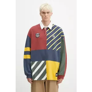 AMBUSH hanorac de bumbac Patchwork Rugby Shirt barbati, cu imprimeu, BMGC004F24JER0018484 imagine