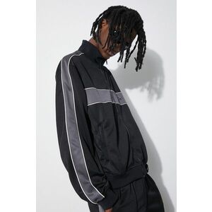 AMBUSH bluza Track Jacket Tap barbati, culoarea negru, modelator, BMBD003S24JER imagine