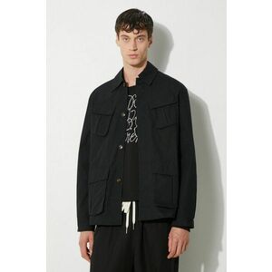 MKI MIYUKI ZOKU jacheta de bumbac Ripstop Cargo Jacket culoarea negru, de tranzitie, oversize, RIPSTOP.CARGO.JACKET imagine