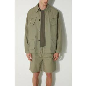 MKI MIYUKI ZOKU jacheta de bumbac Ripstop Cargo Jacket culoarea verde, de tranzitie, oversize, RIPSTOP.CARGO.JACKET imagine