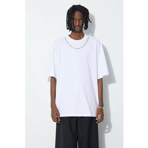 AMBUSH tricou din bumbac Ballchain barbati, culoarea alb, neted, BMAA001S24JER imagine