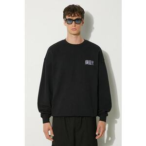 Awake NY hanorac de bumbac Awake Crewneck barbati, culoarea negru, cu imprimeu, SP24-CN002 imagine