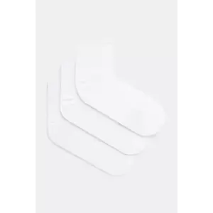 Medicine ciorapi de bumbac 3-pack barbati, culoarea alb imagine