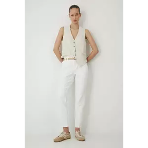 Medicine jeansi femei, culoarea alb imagine