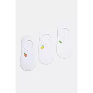 Medicine ciorapi de bumbac 3-pack femei, culoarea alb imagine