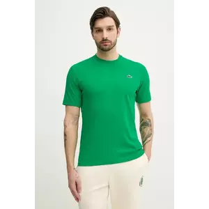 Lacoste tricou barbati, culoarea verde, neted imagine