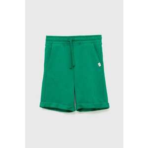 United Colors of Benetton pantaloni scurți din bumbac pentru copii culoarea verde, talie reglabila imagine
