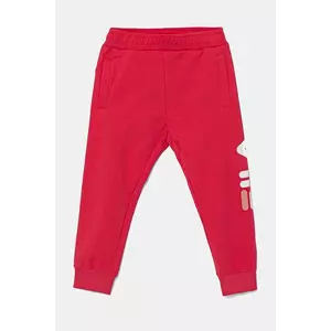 Fila pantaloni de trening pentru copii BALBOA culoarea roz, cu imprimeu, FAK0124 imagine