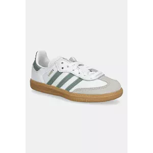adidas Originals sneakers pentru copii SAMBA OG culoarea verde, JP5483 imagine